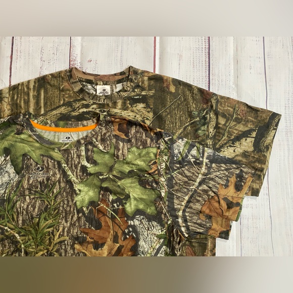 2x MOSSY OAK 🟧 BREAK UP INFINITY 🍂 CAMO 🟩 MENS SHORT SLEEVE T SHIRTS XL - Picture 1 of 8